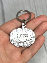 Load image into Gallery viewer, Midnight dreams • Personalised Pet ID Tag / Keyring