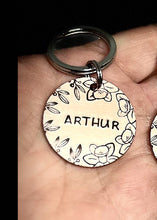 Load image into Gallery viewer, Spring Daffodils • Personalised ID Tag / Keyring