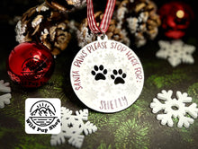Load image into Gallery viewer, Santa Paws Christmas Decoration
