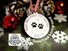 Load image into Gallery viewer, Santa Paws Christmas Decoration