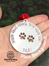 Load image into Gallery viewer, Santa Paws Christmas Decoration