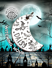 Load image into Gallery viewer, Witching Hour • Personalised Pet ID tag / Keyring