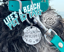 Load image into Gallery viewer, Life’s a Beach • Personalised ID Tag / Keyring