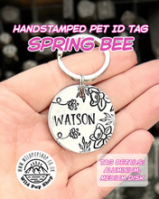 Load image into Gallery viewer, Spring Bee • Personalised ID Tag / Keyring