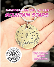 Load image into Gallery viewer, MOUNTAIN STARS • Pet ID Tag / Keyring