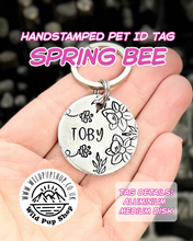 Load image into Gallery viewer, Spring Bee • Personalised ID Tag / Keyring