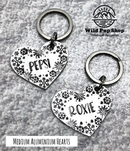 Load image into Gallery viewer, Snowflakes • Personalised ID Tag / Keyring