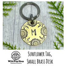 Load image into Gallery viewer, Sunflower • Personalised Pet ID Tag / Keyring