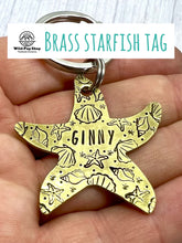 Load image into Gallery viewer, Starfish Wishes • Personalised Pet ID tag / Keyring