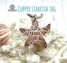 Load image into Gallery viewer, Starfish Wishes • Personalised Pet ID tag / Keyring