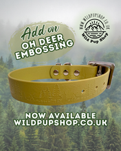 Load image into Gallery viewer, Add on: Oh Deer Embossed Design for Waterproof & Biothane Collars