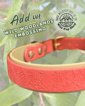 Load image into Gallery viewer, Add on: Wild Woodlands Embossed Design for Waterproof & Biothane Collars