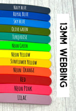 Load image into Gallery viewer, Safety Clip / back up Connector for Collar, Harness and headcollar, Waterproof • Lots of Colours, Silver Hardware, Dog Cat, Handmade UK. Vegan Vegetarian, like biothane, Connector, safety Strap