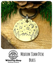 Load image into Gallery viewer, MOUNTAIN STARS • Pet ID Tag / Keyring
