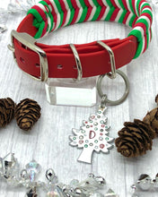 Load image into Gallery viewer, Elf Delight Paracord Christmas Collar • Adjustable Paracord Collar • Lots of Colours, Silver, gold, rose gold, neo Hardware, Dog Cat Animal Handmade UK. Vegan Vegetarian