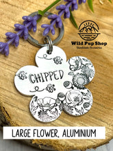 Load image into Gallery viewer, Among the Wild Flowers • Personalised  ID Tag / Keyring
