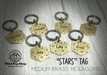 Load image into Gallery viewer, Stars • Personalised Pet ID Tag / Keyring