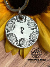 Load image into Gallery viewer, Sunflower • Personalised Pet ID Tag / Keyring

