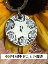 Load image into Gallery viewer, Sunflower • Personalised Pet ID Tag / Keyring

