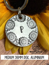Load image into Gallery viewer, Sunflower • Personalised Pet ID Tag / Keyring