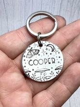 Load image into Gallery viewer, Luna Moth • Personalised Pet ID Tag / Keyring