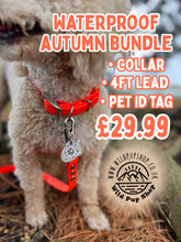 Load image into Gallery viewer, Autumn waterproof bundle - Collar, Lead &amp; Tag
