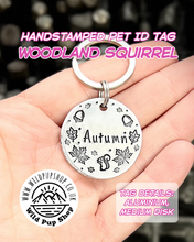 Load image into Gallery viewer, Woodland Squirrel • Personalised  ID Tag / Keyring
