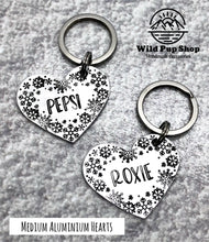 Load image into Gallery viewer, Snowflakes • Personalised ID Tag / Keyring
