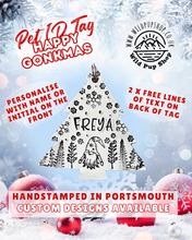 Load image into Gallery viewer, Happy Gonkmas • Personalised ID tag / Keyring
