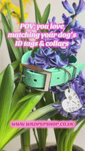 Load and play video in Gallery viewer, Bluebell Embossed Adjustable Waterproof Collar • 20mm or 25mm widths

