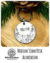 Load image into Gallery viewer, Poppy tag • Personalised Pet ID Tag / Keyring
