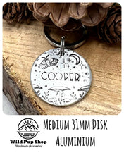 Load image into Gallery viewer, Luna Moth • Personalised Pet ID Tag / Keyring
